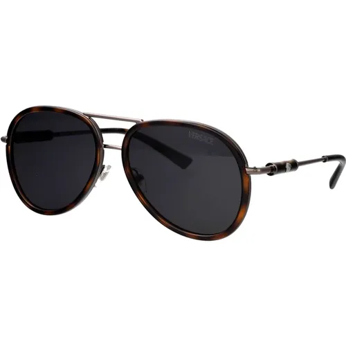 Sunglasses, unisex, , Size: 60 MM Stylish Sunglasses with Model 0Ve2260 - Versace - Modalova