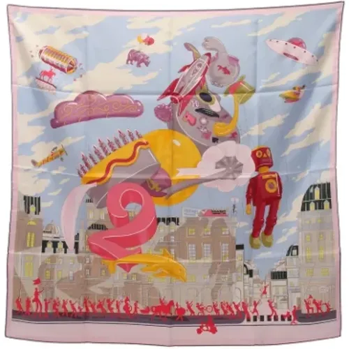 Pre-owned Scarves, female, , Size: ONE SIZE Pre-owned Silk scarves - Hermès Vintage - Modalova