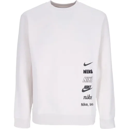 Men's Crewneck Sweatshirt with Mlogo , male, Sizes: XL, 2XL - Nike - Modalova