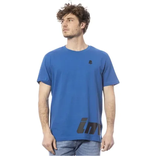 Blau Baumwolle Logo Print T-Shirt - Invicta - Modalova