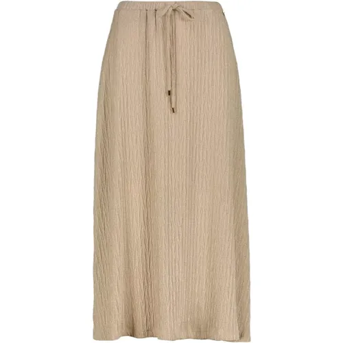 Gold Midi Skirt Birgit Style , female, Sizes: XS - Amélie & Amélie - Modalova