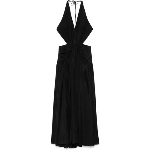 Party Dresses, female, , Size: L Halterneck Dress with Front Buttons - Zimmermann - Modalova