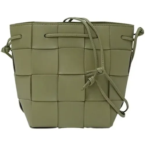 Pre-owned Bucket Bags, female, , Size: ONE SIZE Pre-owned Leather shoulder-bags - Bottega Veneta Vintage - Modalova