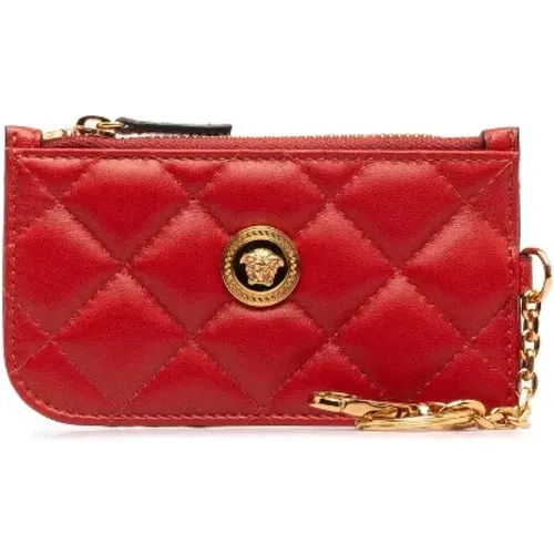 Pre-owned Wallets, female, , Size: ONE SIZE Pre-owned Leather wallets - Versace Pre-owned - Modalova