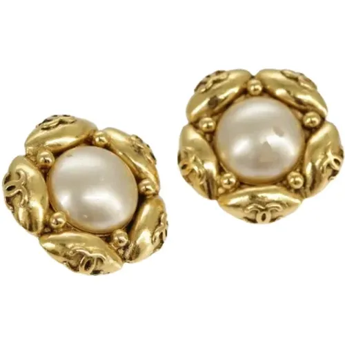 Pre-owned Jewellery, female, , Size: ONE SIZE Pre-owned Metal earrings - Chanel Vintage - Modalova