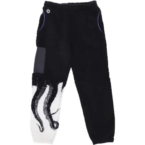 Sweatpants, male, , Size: XL Sherpa Teddy Bear Side Pocket Pants - Octopus - Modalova