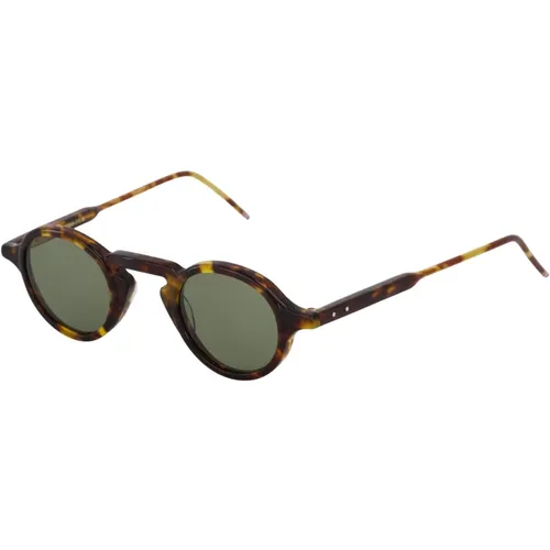 Thom , Sunglasses, unisex, , Size: S Round Tortoise Sunglasses - Thom Browne - Modalova