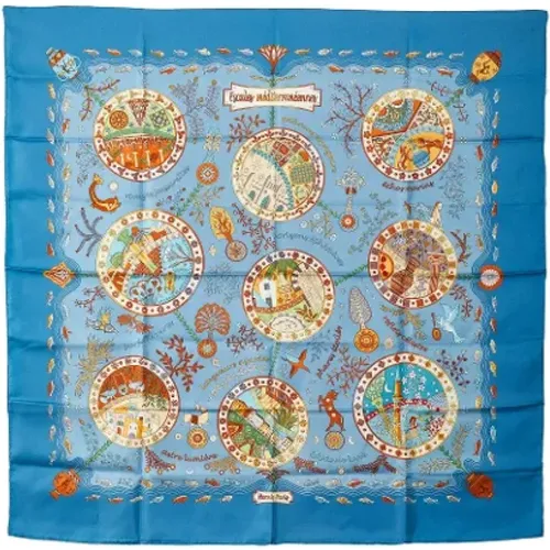 Pre-owned Scarves, female, , Size: ONE SIZE Pre-owned Silk scarves - Hermès Vintage - Modalova