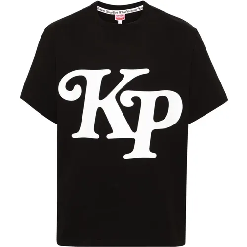 Logo Print Oversize T-Shirt , Herren, Größe: L - Kenzo - Modalova
