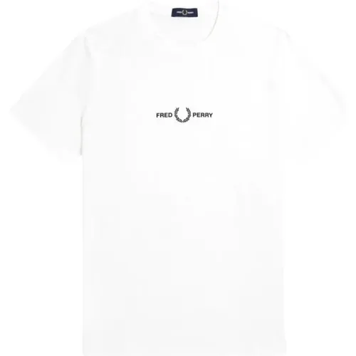 Embroidered T-Shirt for Men , male, Sizes: XL, M, S, L - Fred Perry - Modalova