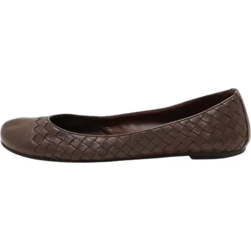 Pre-owned Flats, female, , Size: 11 US Pre-owned Leather flats - Bottega Veneta Vintage - Modalova