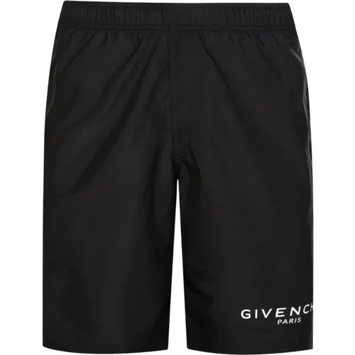 Paris logo Swim Shorts in , male, Sizes: S - Givenchy - Modalova