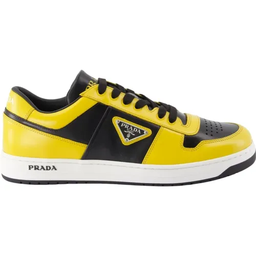 Sneakers, male, , Size: 7 US Urban Leather Sneakers - Prada - Modalova