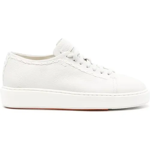 Leather Casual Trainers , female, Sizes: 5 UK, 8 UK, 7 UK, 4 UK, 6 UK, 3 UK - Santoni - Modalova