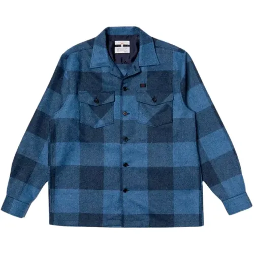 Vincent Buffalo Plaid Shirt , male, Sizes: L - Nudie Jeans - Modalova