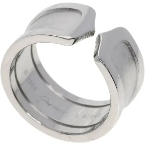 Pre-owned Jewellery, female, , Size: ONE SIZE Pre-owned White Gold rings - Cartier Vintage - Modalova