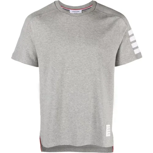 Grey 4-Bar T-shirt and Polo , male, Sizes: XL - Thom Browne - Modalova