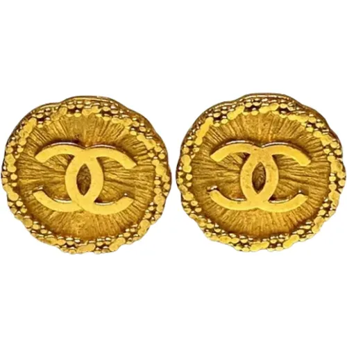 Pre-owned Jewellery, female, , Size: ONE SIZE Pre-owned Metal earrings - Chanel Vintage - Modalova