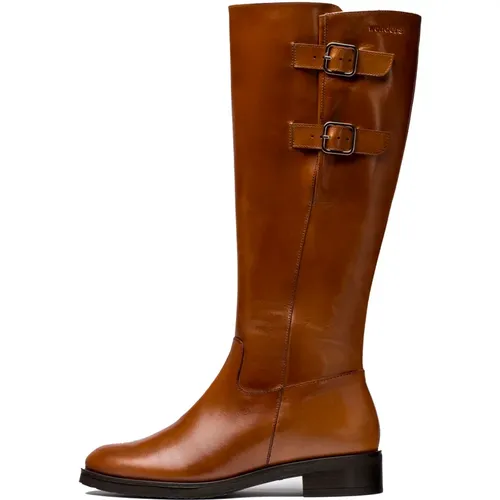 Botas Double Leder - Größe: 41, Farbe: Braun , Damen, Größe: 38 EU - Wonders - Modalova