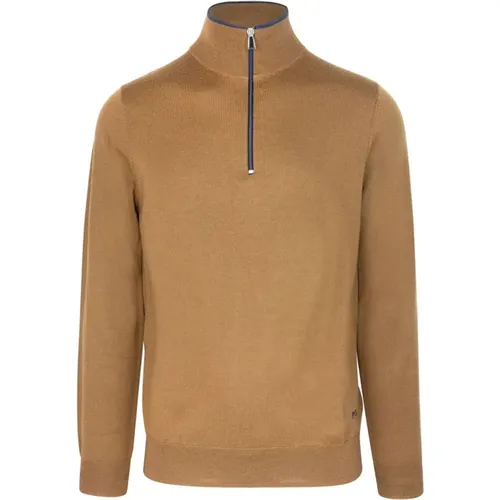 Turtlenecks, male, , Size: S Merino Wool Funnel Neck Sweater - PS By Paul Smith - Modalova