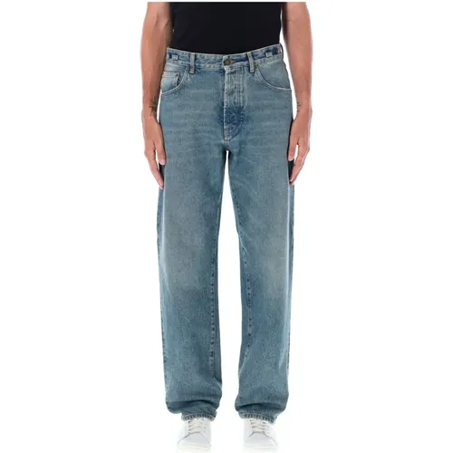 Weite Denim Jeans , Herren, Größe: W30 - Darkpark - Modalova