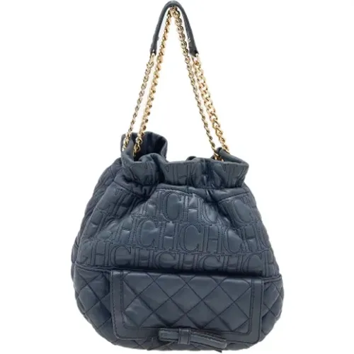 Pre-owned Bucket Bags, female, , Size: ONE SIZE Pre-owned Leather shoulder-bags - Carolina Herrera Pre-owned - Modalova