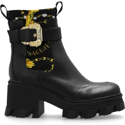 Hohe Knöchelstiefel , Damen, Größe: 41 EU - Versace Jeans Couture - Modalova