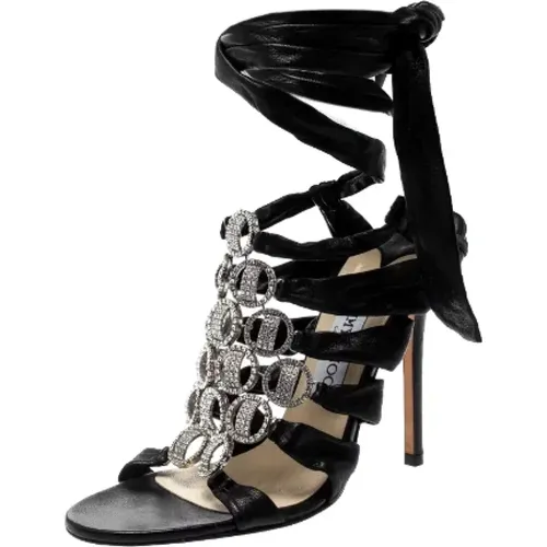 Pre-owned Sandals, female, , Size: 9 US Pre-owned Leather sandals - Jimmy Choo Pre-owned - Modalova