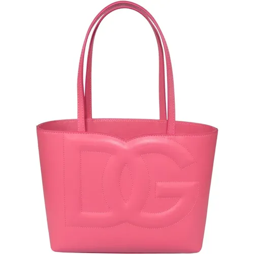 Wisteria DG Logo Tote Bag , female, Sizes: ONE SIZE - Dolce & Gabbana - Modalova