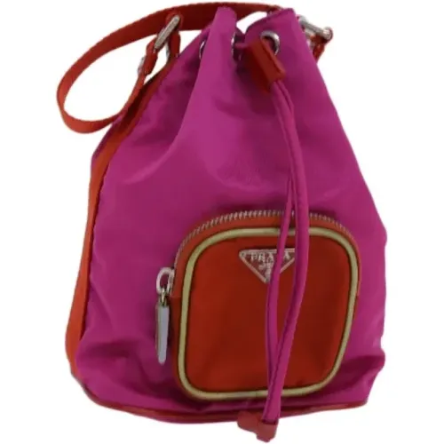 Pre-owned Bucket Bags, female, , Size: ONE SIZE Pre-owned Nylon prada-bags - Prada Vintage - Modalova