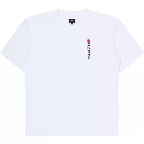 Kamifuji T-Shirt Weiß , Herren, Größe: M - Edwin - Modalova