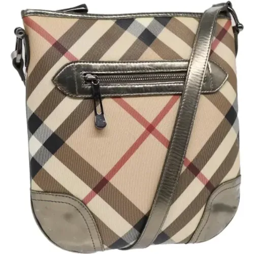 Pre-owned Cross Body Bags, female, , Size: ONE SIZE Pre-owned Canvas shoulder-bags - Burberry Vintage - Modalova