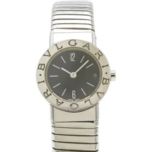 Pre-owned Watches, female, , Size: ONE SIZE Pre-owned Stainless Steel watches - Bvlgari Vintage - Modalova