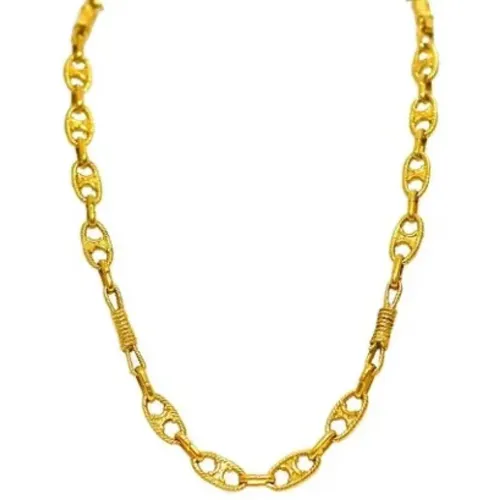 Pre-owned Gold Celine Necklace in Gold , female, Sizes: ONE SIZE - Celine Vintage - Modalova