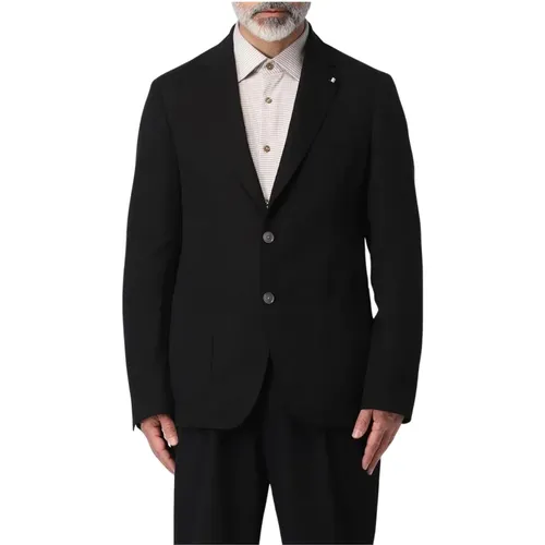 Blazers, male, , Size: 3XL Classic Notch Lapel Blazer - HUGO - Modalova