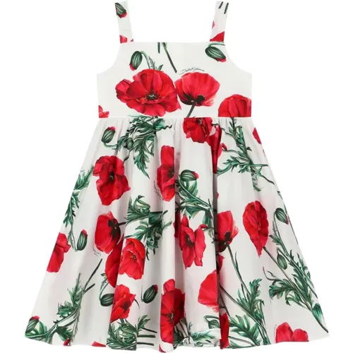Blumenärmelloses Kleid für Kinder - Dolce & Gabbana - Modalova