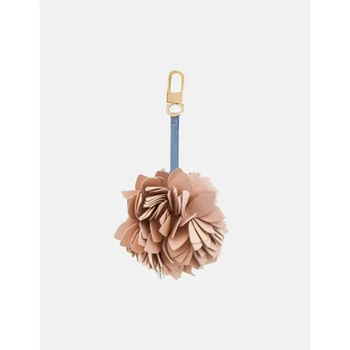 Keyrings, unisex, , Size: ONE SIZE Flower Leather Charm with Carabiner - Carolina Herrera - Modalova