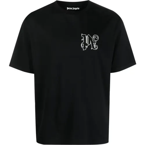 Monogram Regular T-Shirt - Palm Angels - Modalova
