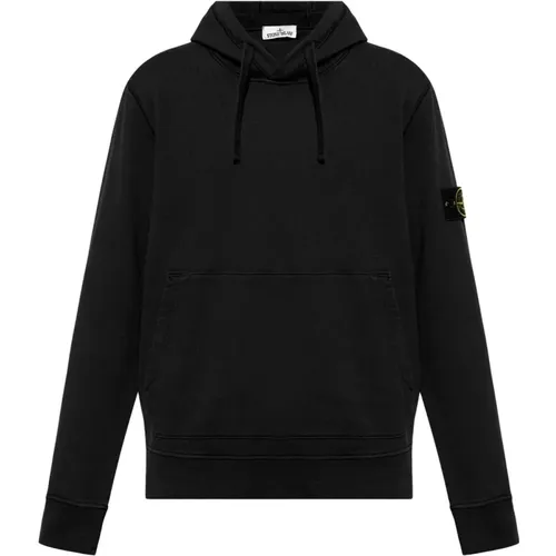 Schwarze Pullover für Männer , Herren, Größe: M - Stone Island - Modalova