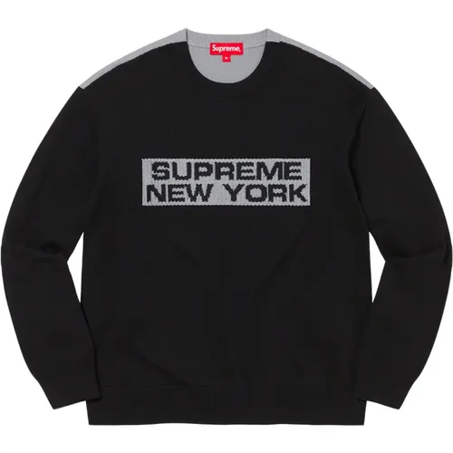 Limitierte Auflage 2-Tone Sweater Schwarz , Herren, Größe: L - Supreme - Modalova