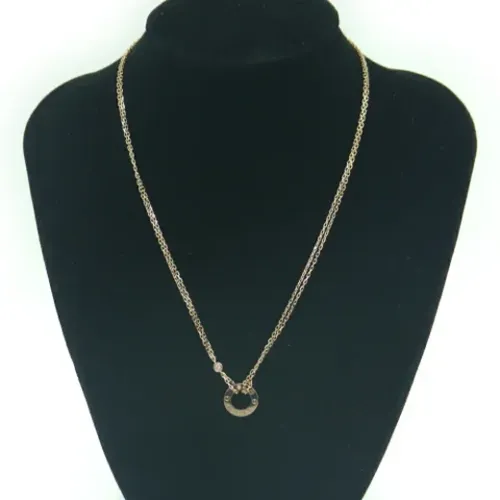 Pre-owned Jewellery, female, , Size: ONE SIZE Pre-owned Rose Gold necklaces - Cartier Vintage - Modalova