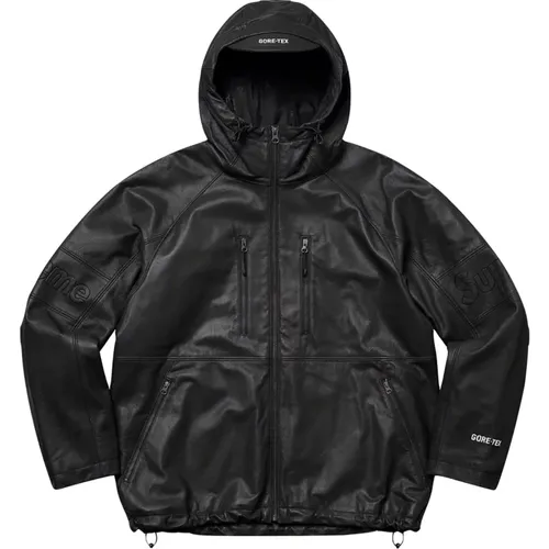 Limitierte Auflage Gore-Tex Lederjacke - Supreme - Modalova