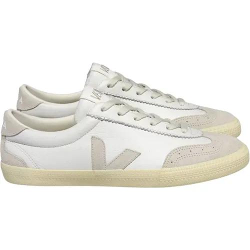 White Natural Leather Sneakers , female, Sizes: 6 UK, 7 UK, 4 UK, 3 UK, 5 UK - Veja - Modalova