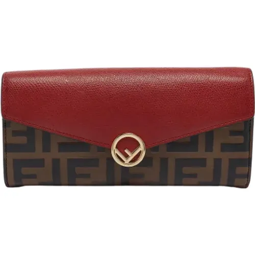 Pre-owned Wallets, female, , Size: ONE SIZE Pre-owned Leather wallets - Fendi Vintage - Modalova