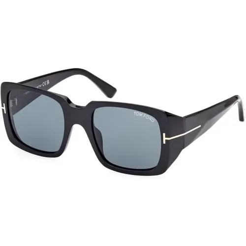 Quadratische Sonnenbrille in Schwarz , Damen, Größe: 51 MM - Tom Ford - Modalova