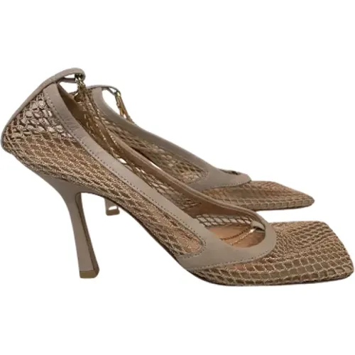 Pre-owned Pumps, female, , Size: 7 1/2 US Pre-owned Canvas heels - Bottega Veneta Vintage - Modalova