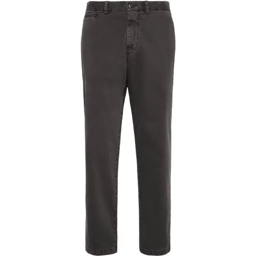 Stretch-Baumwoll-Gabardine-Hose , Herren, Größe: W30 - Boggi Milano - Modalova