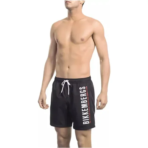 Swim Shorts with Side Print , male, Sizes: 2XL, M, L, XL, S - Bikkembergs - Modalova