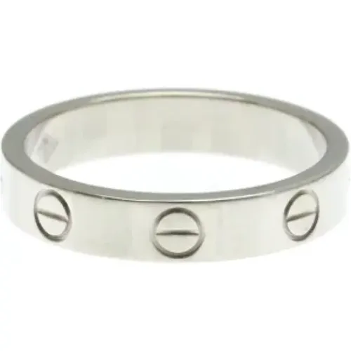 Pre-owned Jewellery, female, , Size: ONE SIZE Pre-owned White Gold rings - Cartier Vintage - Modalova