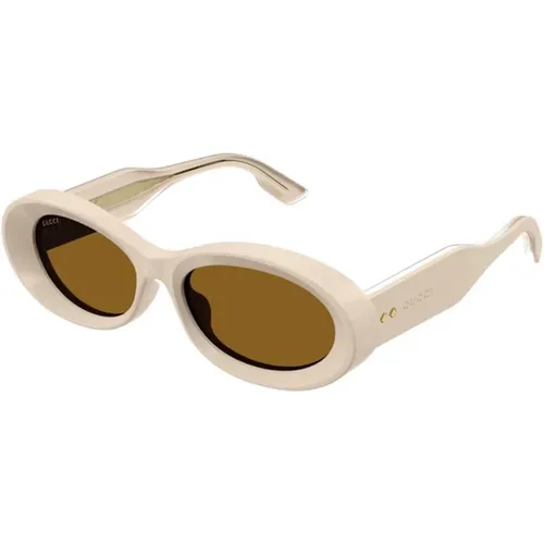 Brown Sunglasses Gg1527S 004 , male, Sizes: 54 MM - Gucci - Modalova